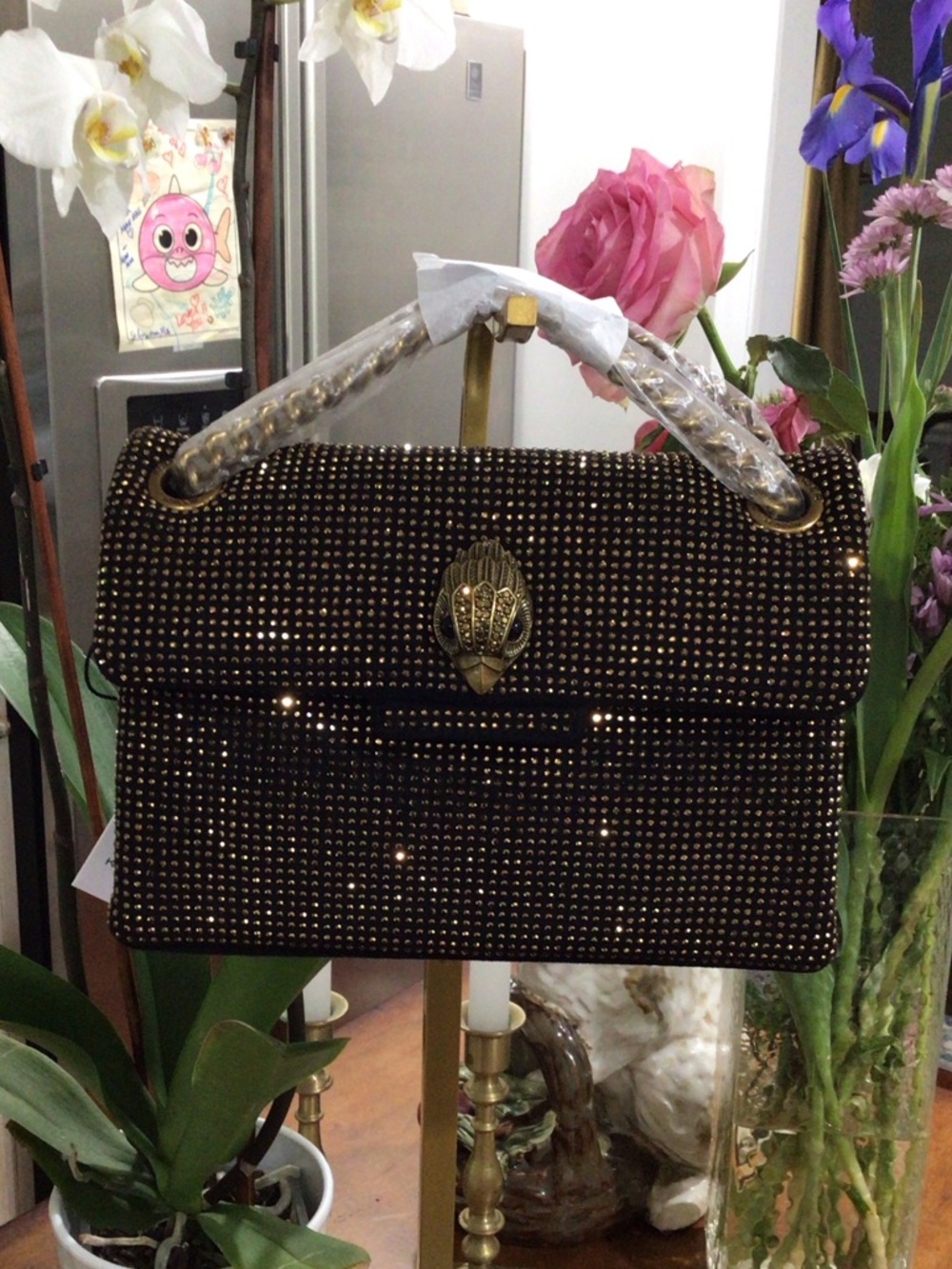NEW Kurt Geiger Fabric Mini Kensington “Bronze”